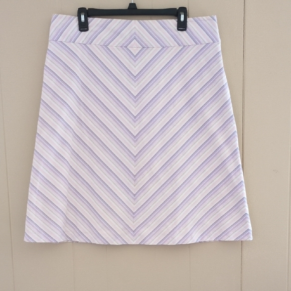 Banana Republic Dresses & Skirts - Banana Republic Purple, Pink and White A-Line Skirt, size 14